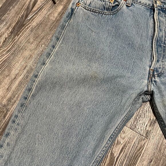 Vintage 1998 Levis 501 Made in France Grunge Jeans 34 x 30 (33 x 29) - Picture 14 of 16